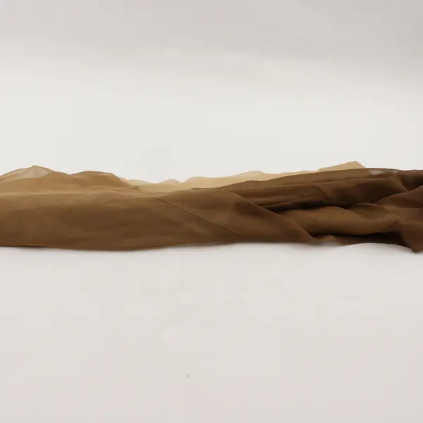Vintage Echo Brown Ombre All Silk Rectangle Scarf 17" x 74"