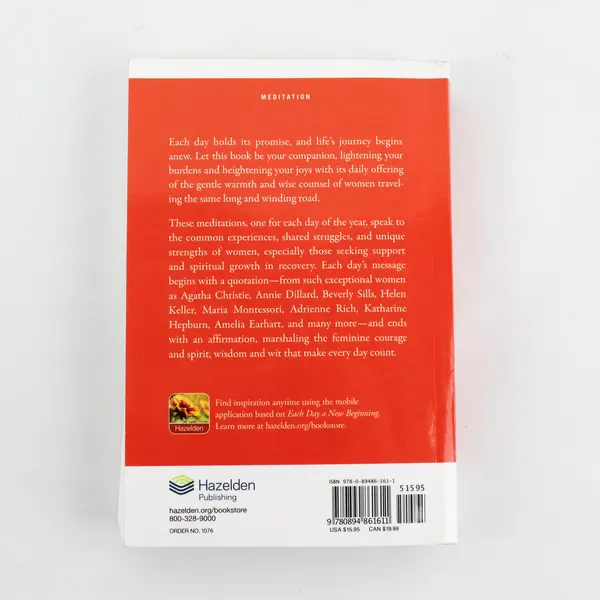 Each Day a New Beginning : Daily Meditations for Women by Karen Casey 1982 PB