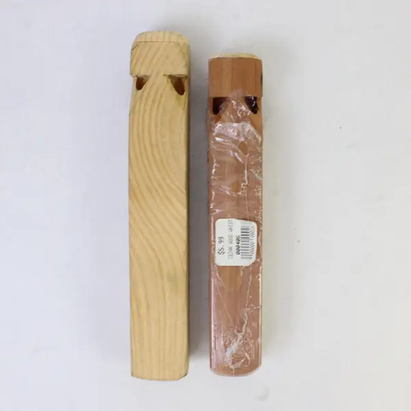 Lot of 2 Train Whistles  St. Louis Station Cedar Wood  and USA Train Whistle