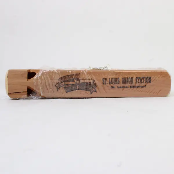 Lot of 2 Train Whistles  St. Louis Station Cedar Wood  and USA Train Whistle
