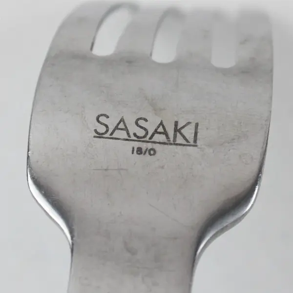 Sasaki Flatware Drama Pattern 18/0 Stainless Dinner Fork 8" Long Rare HTF Pat