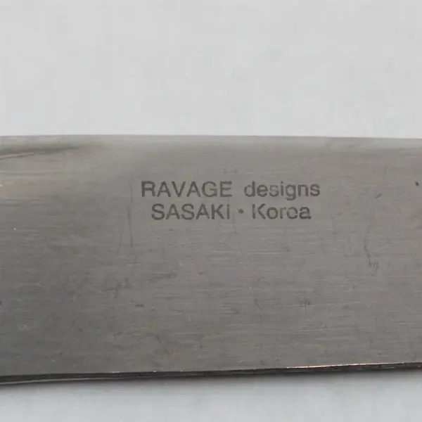 Sasaki Flatware Leaf Pattern 18/8 Stainless Dinner Knife 10" Long Rare