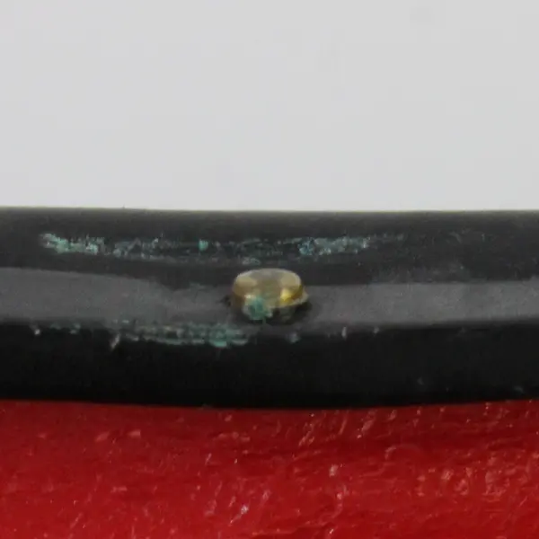 VTG Dofan Made in France 1950's Black Leather/Red Interior Small Purse