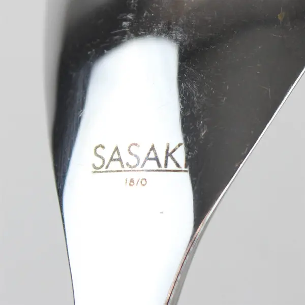 Lot of 3 Sasaki Flatware Equinox Pattern 18/0 Serving Utensils 9.5" Long