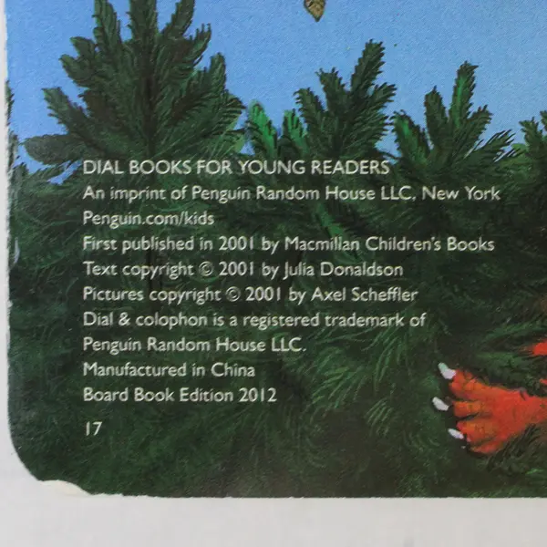 Room on the Broom by Julia Donaldson & Axel Scheffler Board Book 2012