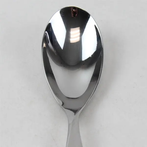 Lot of 4 Sasaki Flatware Axis Pattern 18/0 SS Oval Soup Spoons 7.75" Long Good