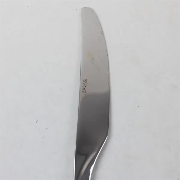 Lot of 4 Sasaki Flatware Axis Pattern 18/0 SS Dinner Knives 9.5" Long Good