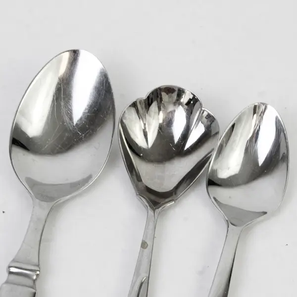 Lot of 5 Yamazaki Stainless Steel Silverware Spoons Serving Fork Pie Server