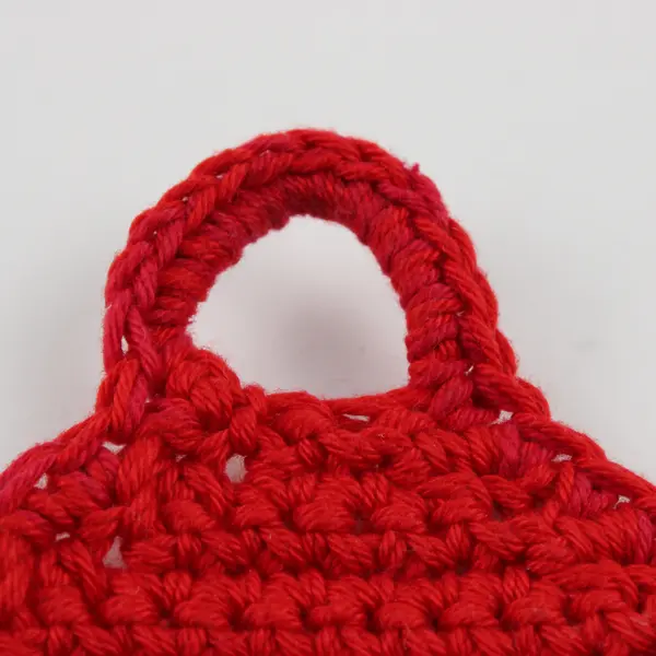 Vintage Handmade Crocheted Santa Face Pot Holder from Sweden