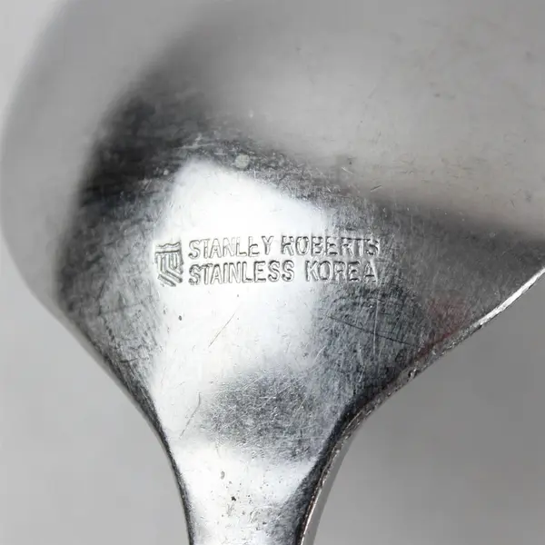 Lot of 4 Stanley Roberts Cycles Pattern SS Pierced Handle Oval Soup Spoons 7" 