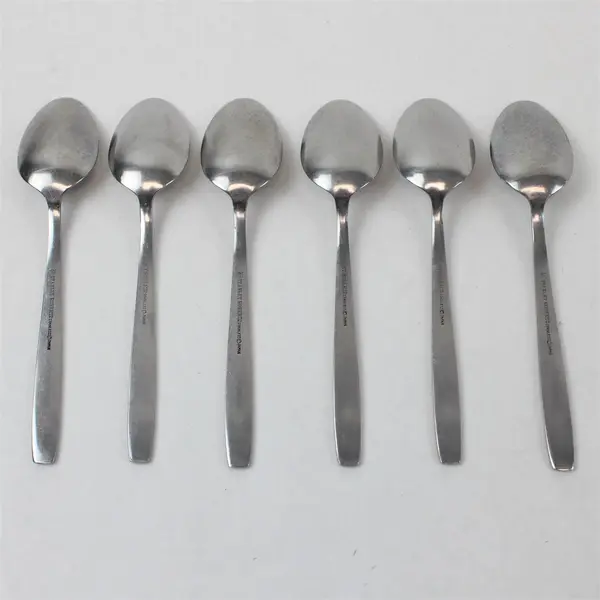Lot of 6 Stanley Roberts Danesmore Pattern SS Teaspoons 6.25" Long Rare Piece