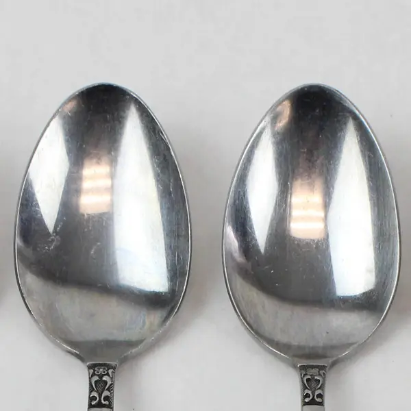 Lot of 6 Stanley Roberts Danesmore Pattern SS Teaspoons 6.25" Long Rare Piece