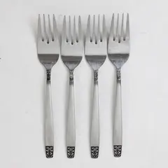 Lot of 4 Stanley Roberts Danesmore Pattern SS Salad Forks 6.5" Long Rare Piece