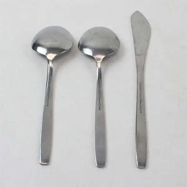 Lot of 3 Stanley Roberts Danesmore Pattern SS 2 Sugar Spoons 1 Butter Knife Rare