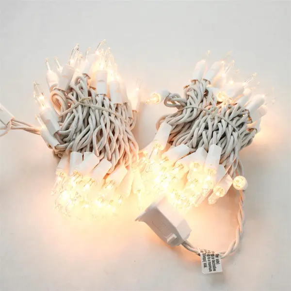 Box of 100 Mini Lights White/Clear Indoor/Outdoor, #V4008-32