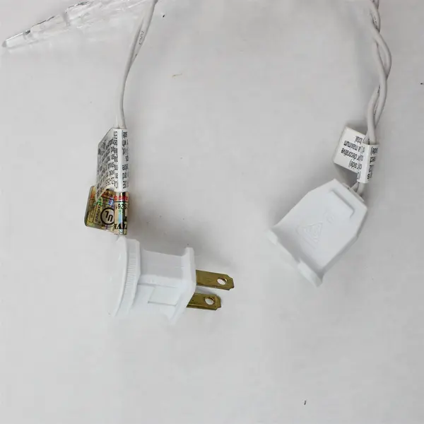 Box of 25 Holiday Time LED Blue Twinkling Icicle Lights, 12 Ft. White Wire 