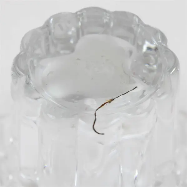 Borgonovo Candleholder Set in Box  Made in Italy Queen 2 Piece Clear Glass