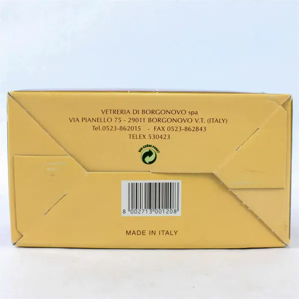 Borgonovo Candleholder Set in Box  Made in Italy Queen 2 Piece Clear Glass