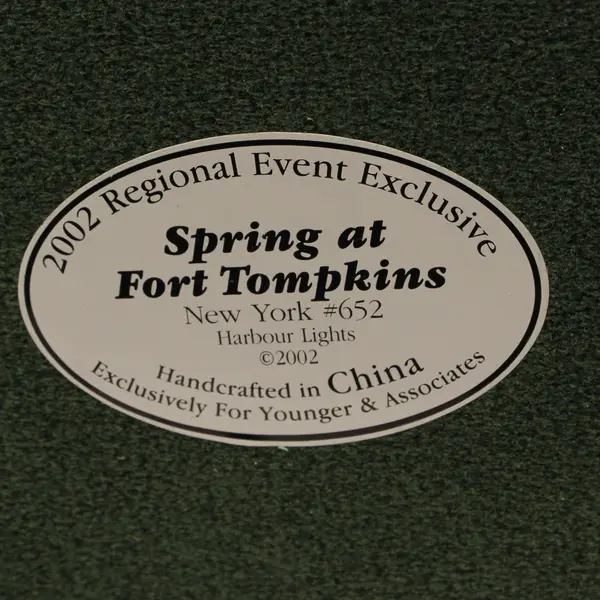 Harbour Lights Lighthouse Spring at Fort Tompkins NY in Box 2002 #652