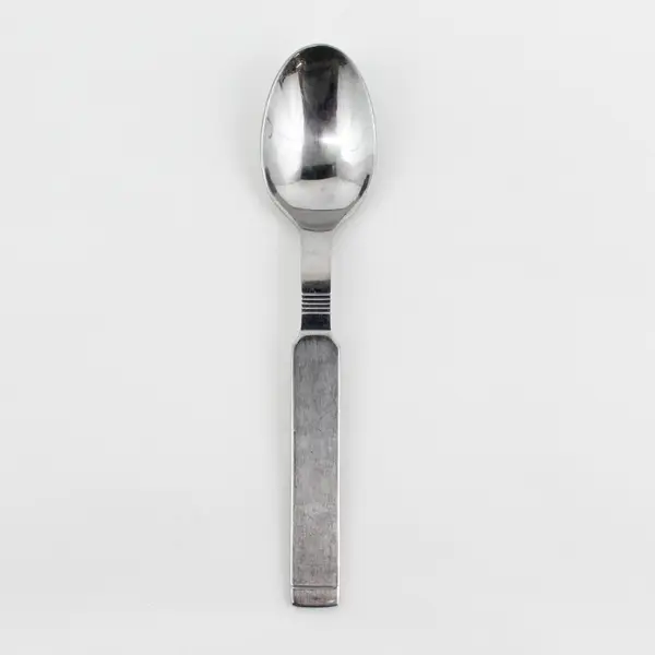 Stanley Roberts Company Pattern Stainless Solid Serving Spoon 8.25" Rare HTF