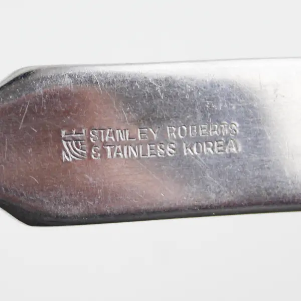 Stanley Roberts Company Pattern Stainless Solid Serving Spoon 8.25" Rare HTF