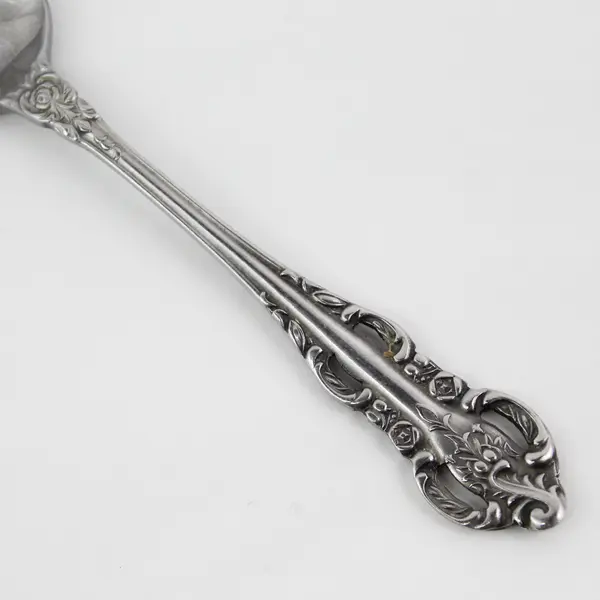 Lot of 2 Stanley Roberts Lady Jo Ann Pattern Stainless Teaspoons 6.25" Long Good