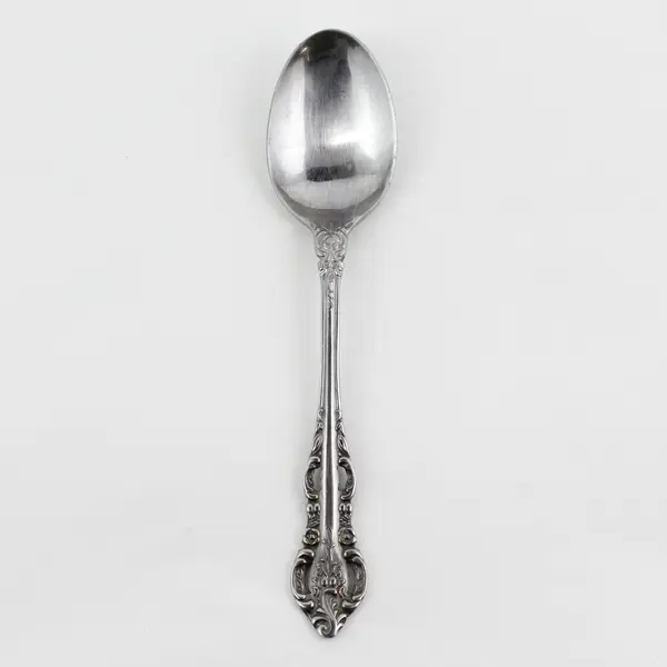 Stanley Roberts Lady Jo Ann Pattern Stainless Oval Soup Spoon 7.5" Long Good