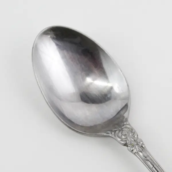 Stanley Roberts Lady Jo Ann Pattern Stainless Oval Soup Spoon 7.5" Long Good