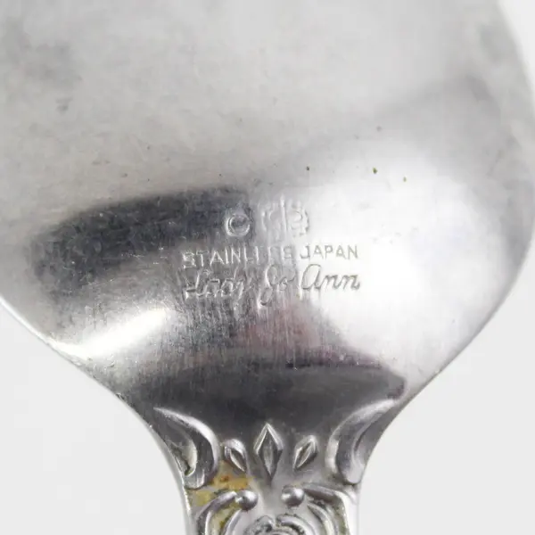 Stanley Roberts Lady Jo Ann Pattern Stainless Oval Soup Spoon 7.5" Long Good