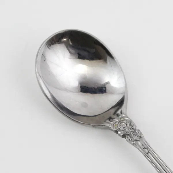 Stanley Roberts Lady Jo Ann Pattern Stainless Sugar Spoon 6.25" Rare HTF Piece
