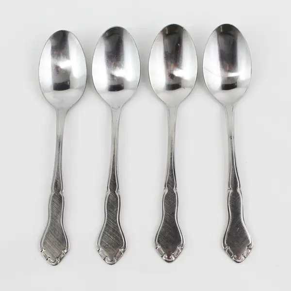 Lot of 4 Stanley Roberts (Rogers Co) Majesty Pattern SS Teaspoons 6.25" Rare Pat