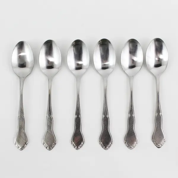 Lot of 6 Stanley Roberts (Rogers Co) Majesty Pattern SS Teaspoons 6.25" Rare 