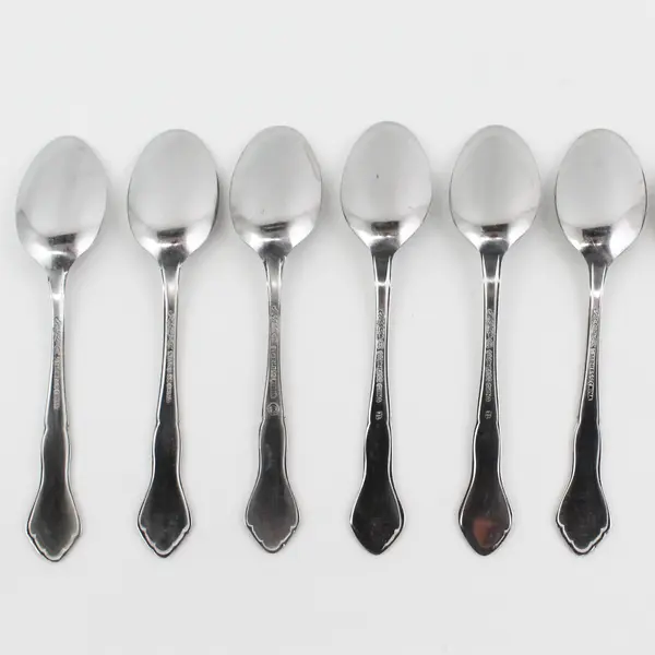 Lot of 6 Stanley Roberts (Rogers Co) Majesty Pattern SS Teaspoons 6.25" Rare 