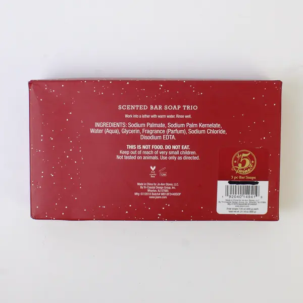 Set Of 3 Jo-Ann 5 Twine Scented Bar Soap Trio Winter Themed 7.05 Oz Each