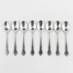 Lot of 8 Stanley Roberts (Rogers Co) Majesty Pattern SS Teaspoons 6.25" Rare