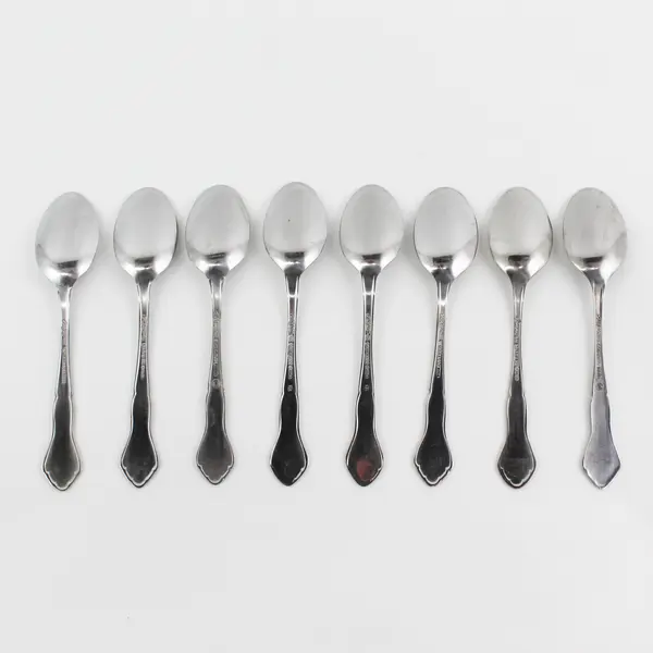 Lot of 8 Stanley Roberts (Rogers Co) Majesty Pattern SS Teaspoons 6.25" Rare