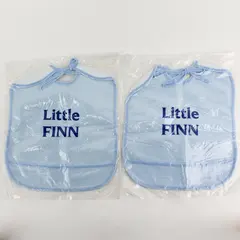 Lot of 2 Spencer's Little Finn Baby Bibs Light Blue New
