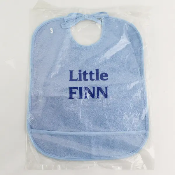 Lot of 2 Spencer's Little Finn Baby Bibs Blue New