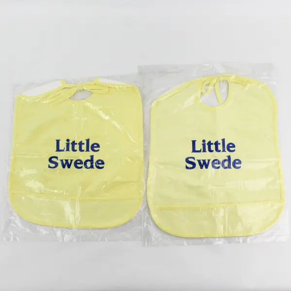 Lot of 2 Spencer's Little Swede Baby Bibs Yellow New