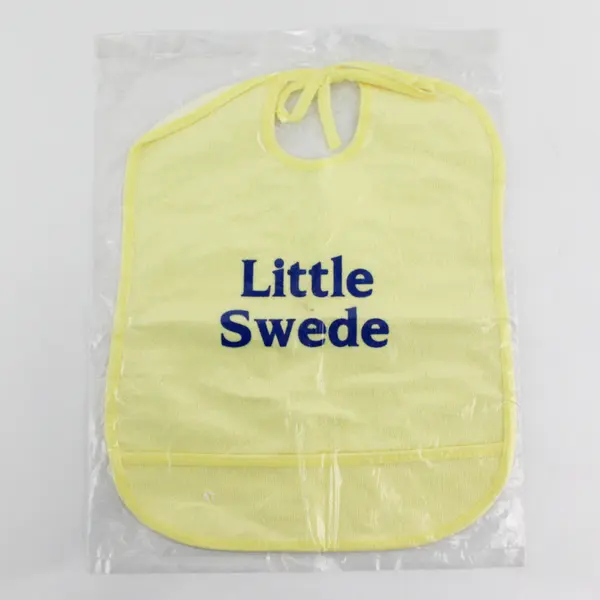Lot of 2 Spencer's Little Swede Baby Bibs Yellow New