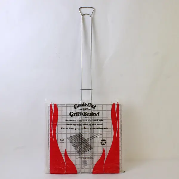Paramount Housewares Metal Cook-Out Grill Basket 26.75" Long Original Packaging
