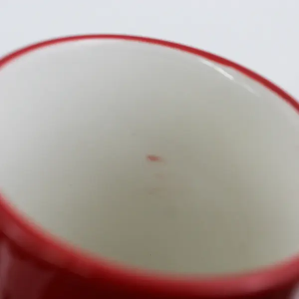 Set of 2 Red Santa Suit Ceramic Coffee Mugs with Belt Holiday