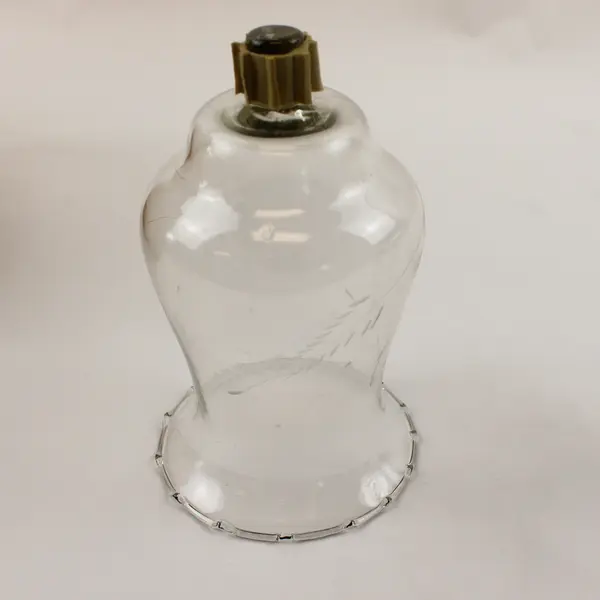 Set Of 2 Unbranded Clear Glass Pedestal Candle Holders Votive/Taper 9" Tall