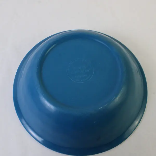 Set of 4 Studio California Turquoise Crackle Melamine Cereal/Salad Bowls 7.5in