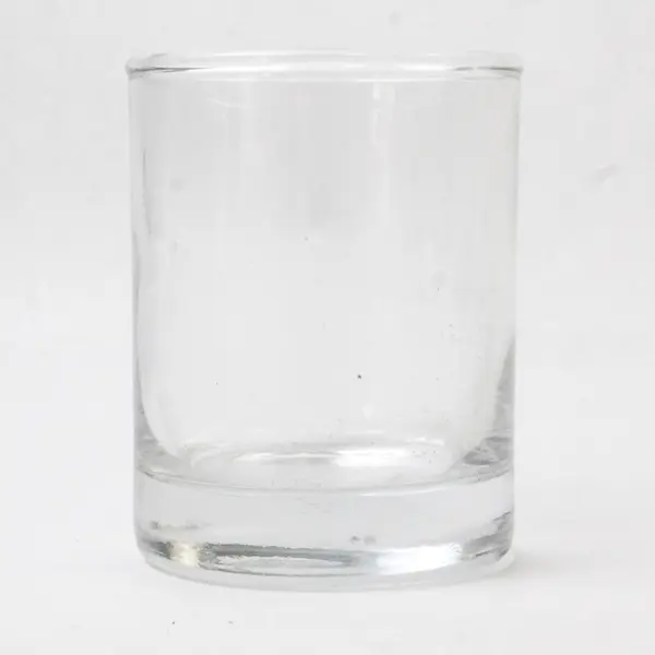 Lot Of 2 Unbranded Clear Glass Oval Bud Vase & Votive Candle Holder Home Decor