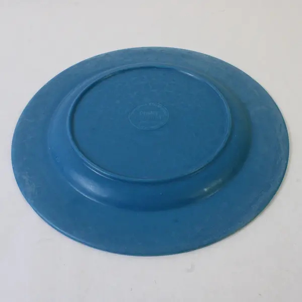 Set of 3 Studio California Turquoise Carmelo Crackle Melamine 9in Salad Plates