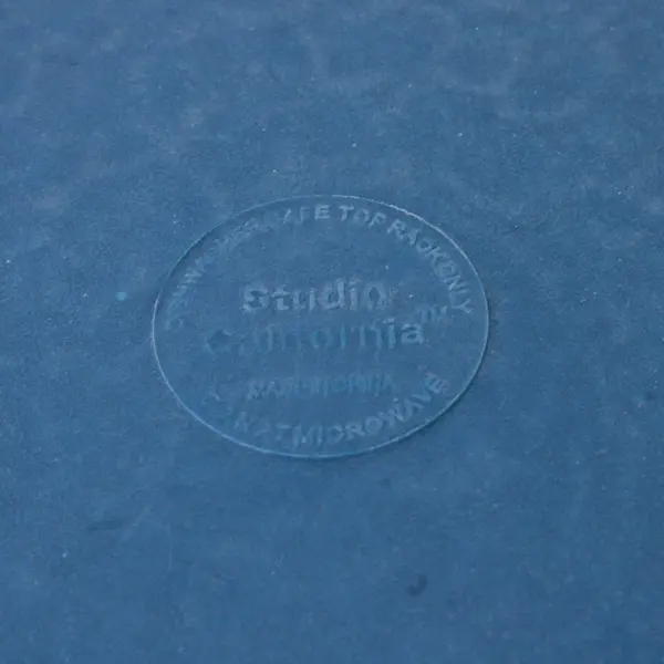 Set of 3 Studio California Turquoise Carmelo Crackle Melamine 9in Salad Plates