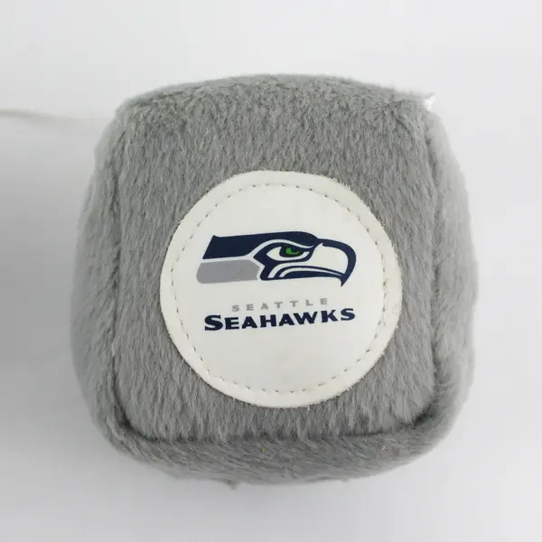 Seattle Seahawks Fuzzy Dice Plush Rearview Mirror Hanging NFL Car Decor