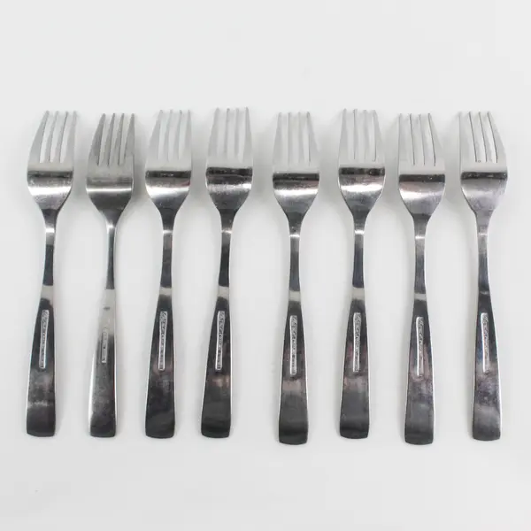 Lot of 8 Stanley Roberts (Rogers Co) Allison Pattern SS Dinner Forks 7.25" Good