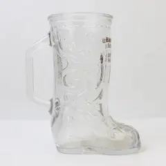 E. McLintocks Saloon & Dining House Printed Clear Glass Boot Beer Mug 6" Tall